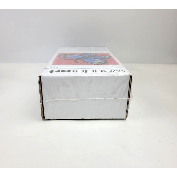 Wonder Art Blue Butterfly Latch Hook Kit 12" x 12" NEW Sealed - Picture 9 of 11